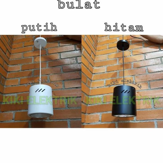Kap Lampu Gantung Outbow 5 inch Bulat Fitting E27 + Base Satuan