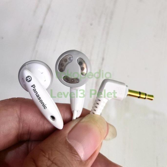 Headset Earbud PANASONIC ORIGINAL 100% Earphone Stereo Jernih NGEBASS