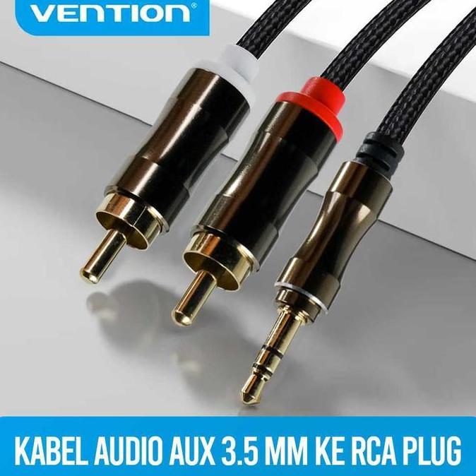 Kabel Audio AUX 3.5mm ke RCA 3 Meter / Kabel Audio Dari HP ke Speaker Salon Aktif
