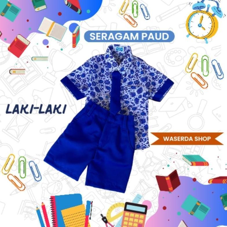 Diskon Seragam Sekolah Paud Tk Batik Katun Nasional