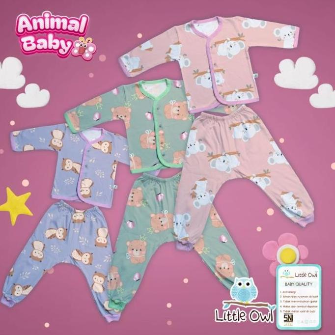 Little Owl - Setelan Panjang Little Owl - Setelan Baju Anak Little Owl - Set Baju Bayi