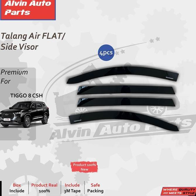 Talang Air Tiggo 8 Csh Flat / Side Visor Tiggo 8 Csh Flat / Accessories Tiggo 8 Csh Diskon