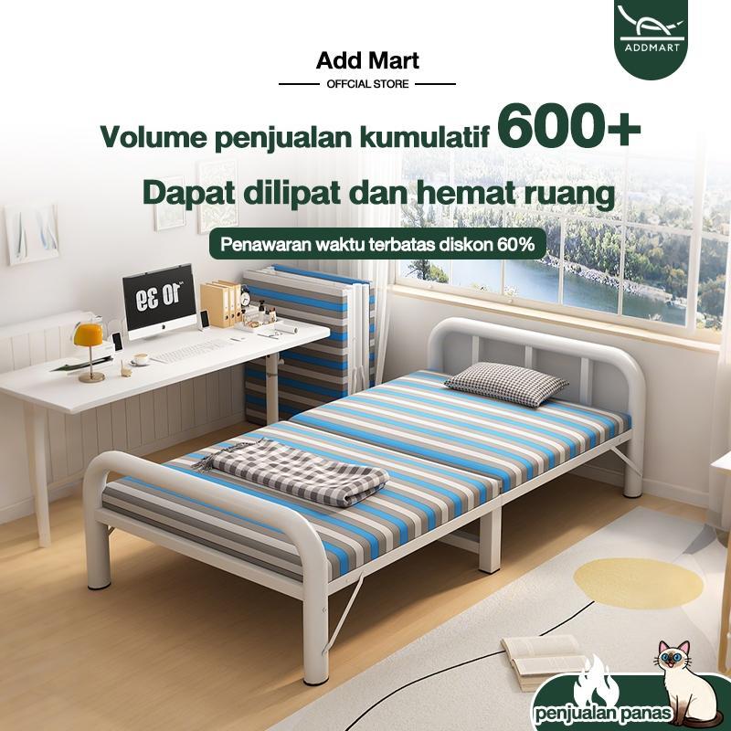 Dipan Tempat Tidur Lipat Ranjang Lipat Dipan 90X200Cm Dipan Ranjang Besi Kasur Single Bed