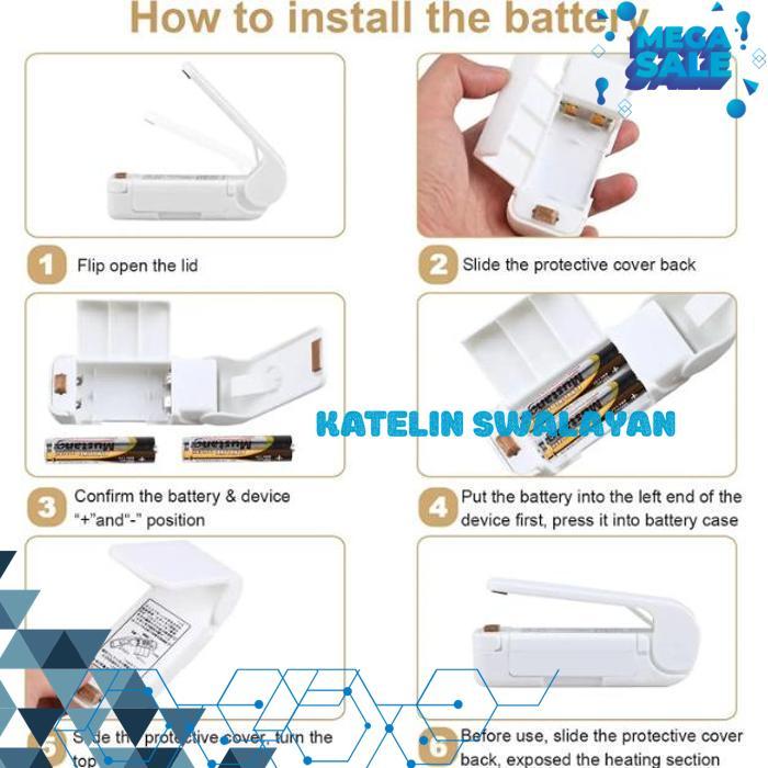 MINI HAND HEAT SEALER MAKANAN ALAT SEGEL PLASTIK KLIP KEDAP UDARA BAIK