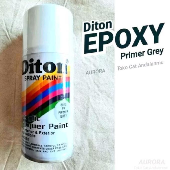Selikobrter - Diton PP Primer Grey 8020 Epoxy Abu-abu 150ml / epoksi abu poksi poxy dasaran cat sepe