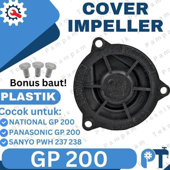 Cover Impeller National 200 San-Ei / Tutup Kipas Impeler Gp 200 Sanyo 236 - Sparepart Pompa Air Terb