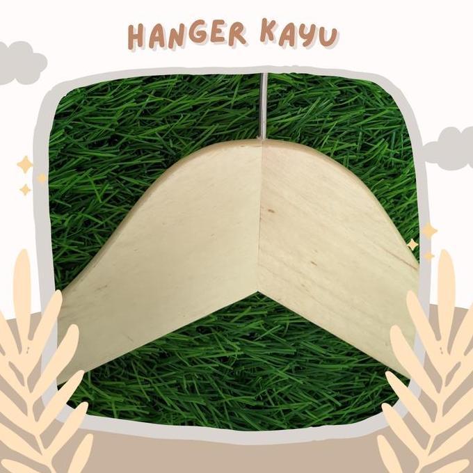 Grosir Hanger Kayu Best Seller / Gantungan Baju Kayu/ Hanger Aesthetic
