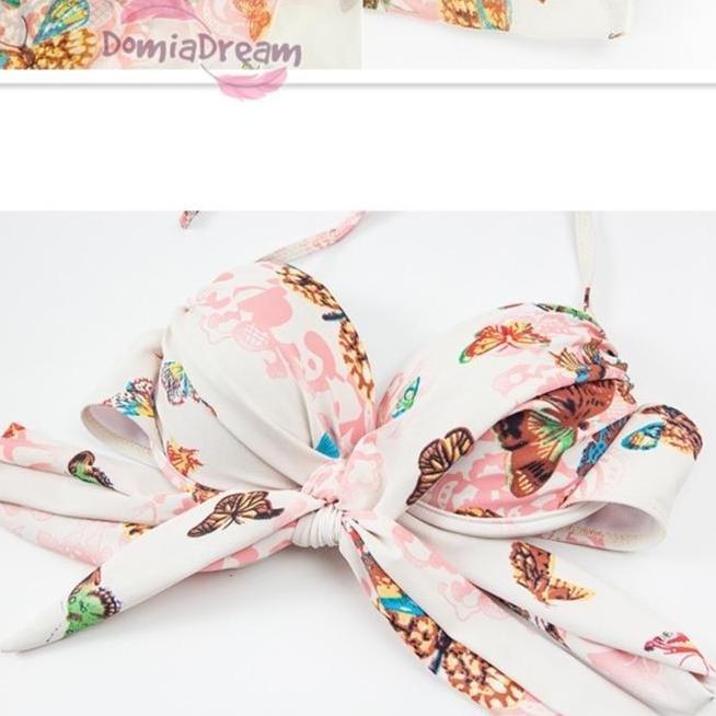 KOMPLIT Bikini Push Up Set Outer Luaran Bikini Wanita Pantai Set Outer