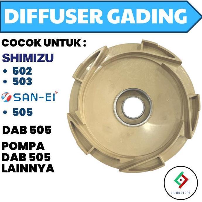 Diffuser Gading Dab 505 Diffuser Dab 505 Deffuser Jet Pump 505 Tutup Kipas Impeller Gading Terbaru