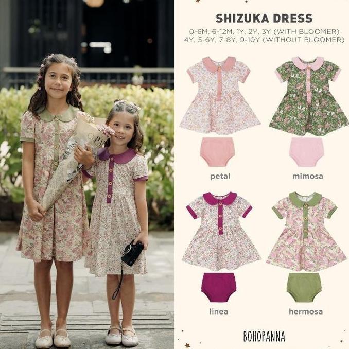 Bohopanna - Shizuka Dress Bohopanna - Dress Anak Bohopanna - Dress Anak - Dress Bayi - Baju Anak