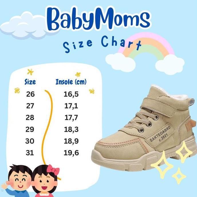 Mild.stander - BABYMOMS - FREEBOX SEPATU SNEAKERS BOOTS ANAK LAKI LAKI FASHION KIDS SHOES MARTIN BBS