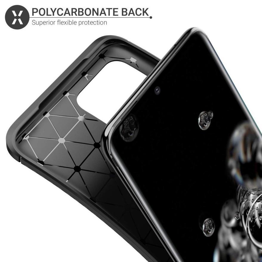 cuci gudang case samsung s20 / s20 fe / s20 plus / s20 ultra autofocus carbon slim armor anti shock 
