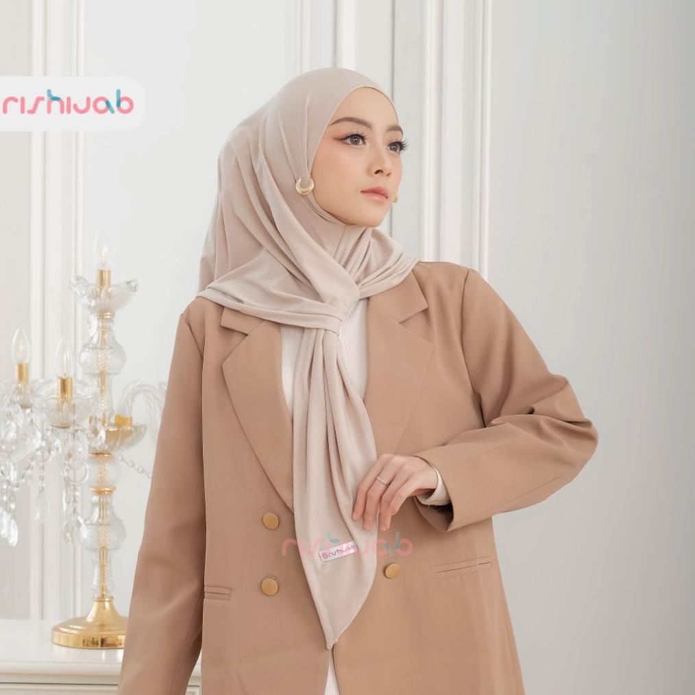 TERBARU RIS HIJAB - HIJAB SEGITIGA INSTAN AZALEA JERSEY PREMIUM / JILBAB INSTAN SEGITIGA DAILY HIJAB