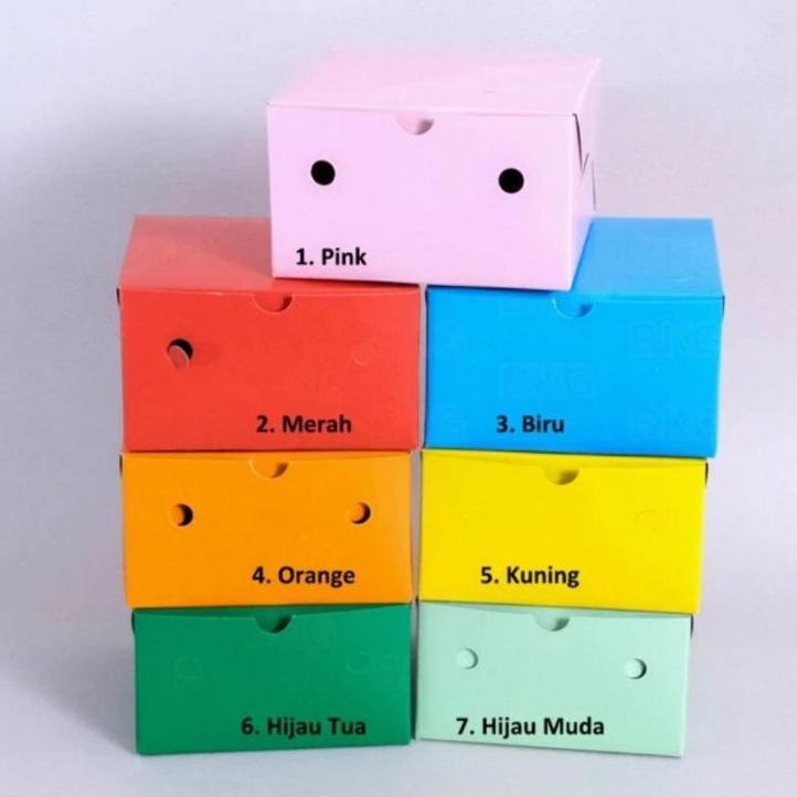 Dus Snack Kotak Kue Makanan Kecil 12X12X7  ( 100 Pcs )