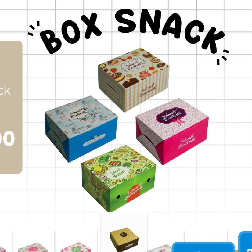 100 Pcs / 15X15 / Box Snack / Dus Snack / Dus Kue / Ivory