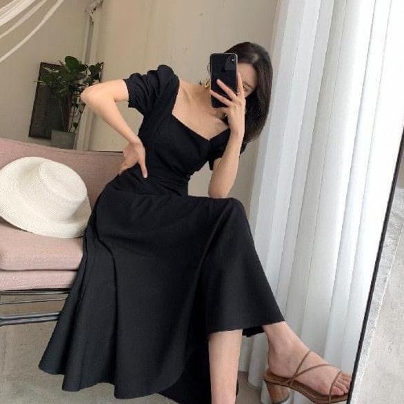 PROMO TERBARU HANJI DRESS | DRESS WANITA TERBARU | DRESS POLOS PANJANG WANITA