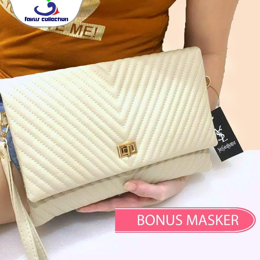 FAST DELIVERY CLUTCH YSL GLUMY I CLUCTH WANITA KULIT SUPER I TAS KLASIK SLING BAG 2026