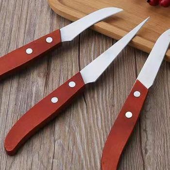 Pisau Garnish / Pisau Ukir Set 3 In 1 / Pisau Ukir Buah / Pisau Carving / Pisau Ukir Stainless Steel