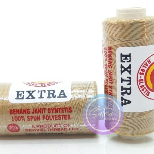 Benang Jahit Jeans Extra 200 Yard 12 Pcs 246B / Benang Jahit Jeans Merk Extra