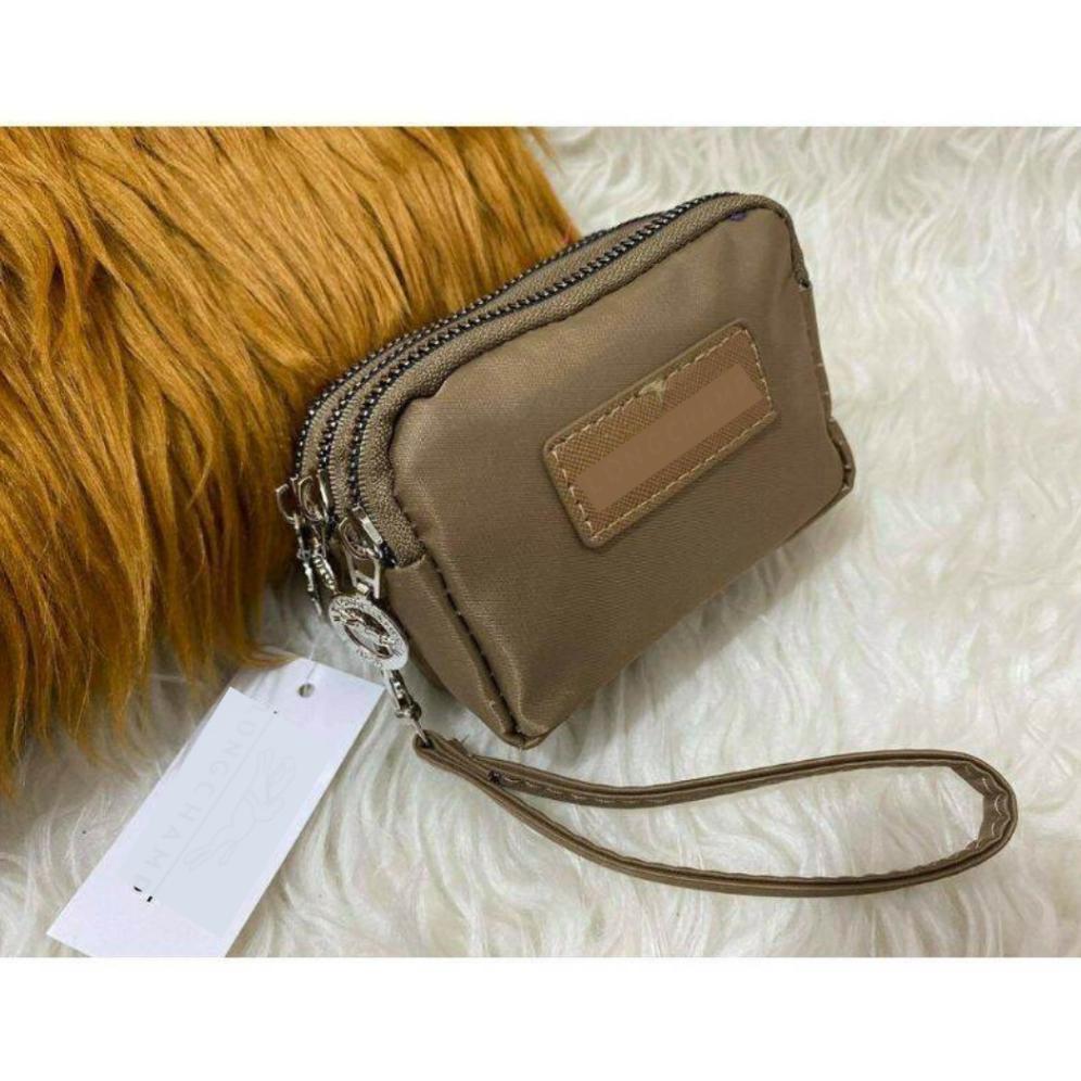 OFFICIAL DOMPET KOIN 3RESLETING HITAM BAHAN PARASUT 11X9CM KEKINIAN