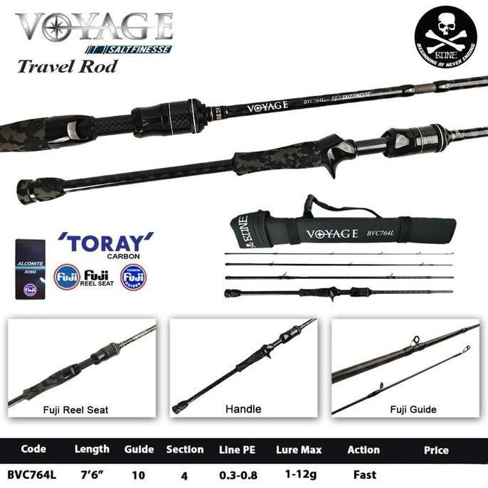 Travel Rod Bone Voyage Baitcasting Garansi Resmi