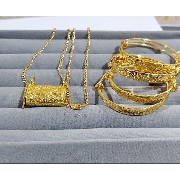 Set Gelang Bayi 3Bulanan, Bahan Xuping Kalung Isabella