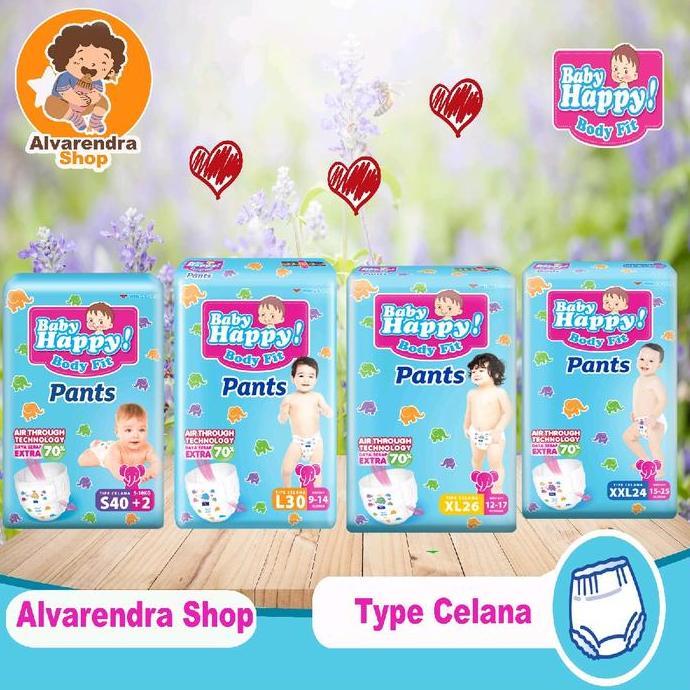 Whoiam- 2 Ball - Baby Happy Pants S38 M32 L28 Xl26 Xxl4 Popok Bayi Celana Katun Pampers Diapers Laki
