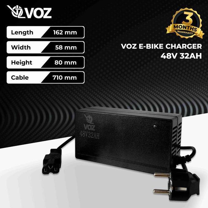 Baterai Charger Sepeda Listrik 48V 32 Ah