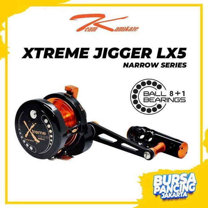 Kamikaze Reel Pancing Overhead Extreme Jigger Narrow Series Rx5 - Lx5 8+1Bb Limited Edition Narrow O
