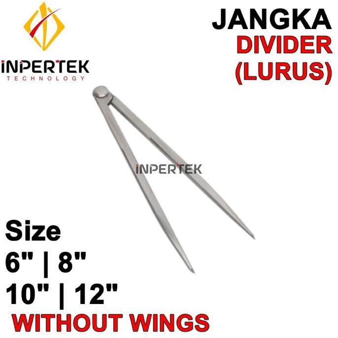 SAVAN Jangka Besi 10" Jangka Lurus Jangka Bubut 10" Leg Divider Caliper 10