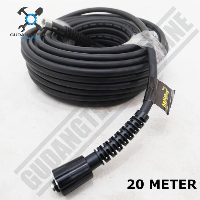 ORIZA Selang Jet Cleaner 20 Meter MOL LAR -Selang Steam Cuci Motor Mobil 20M