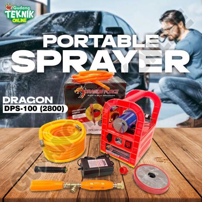 URGAN Alat Portable Sprayer DRAGON FORCE DPS100 DPS100(2800) / Mesin Stim Cuci Motor Mobil Siram Tan