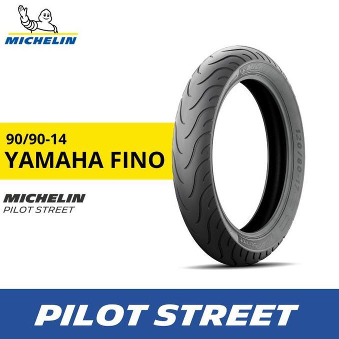 Ban Belakang Motor Fino Michelin Pilot Street 90-90 R14 - Tubeless