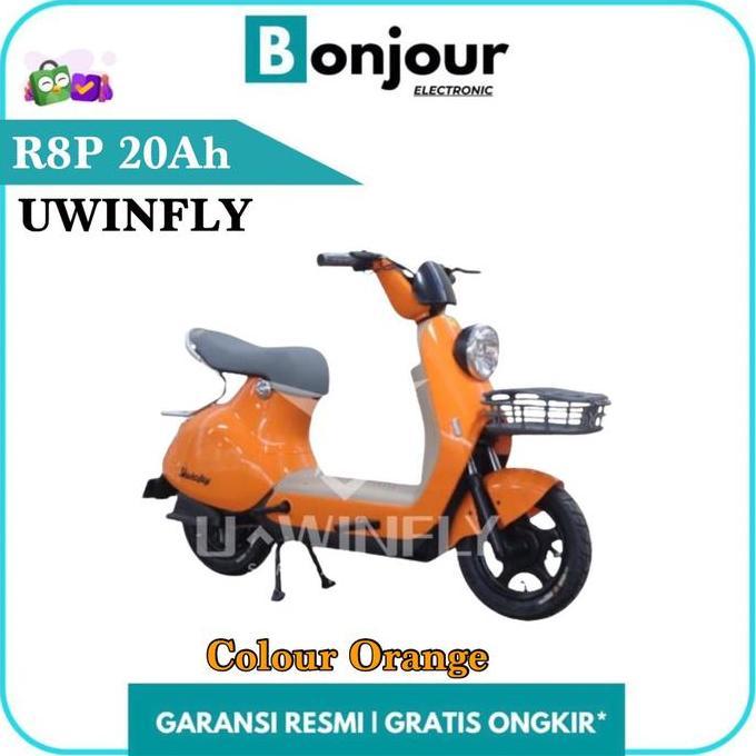 Selis Uwinfly R8 Sepeda Listrik Uwinfly R8P 800W/20Ah - ORANGE [RESMI]