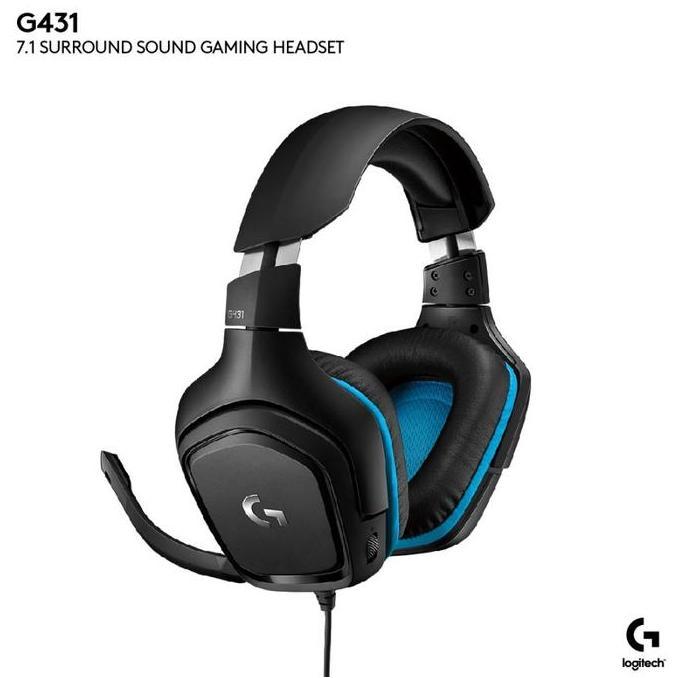 Logitech G431 7.1 Surround Gaming Headset (TERBAIK) (TERBARU) (TERMURAH)