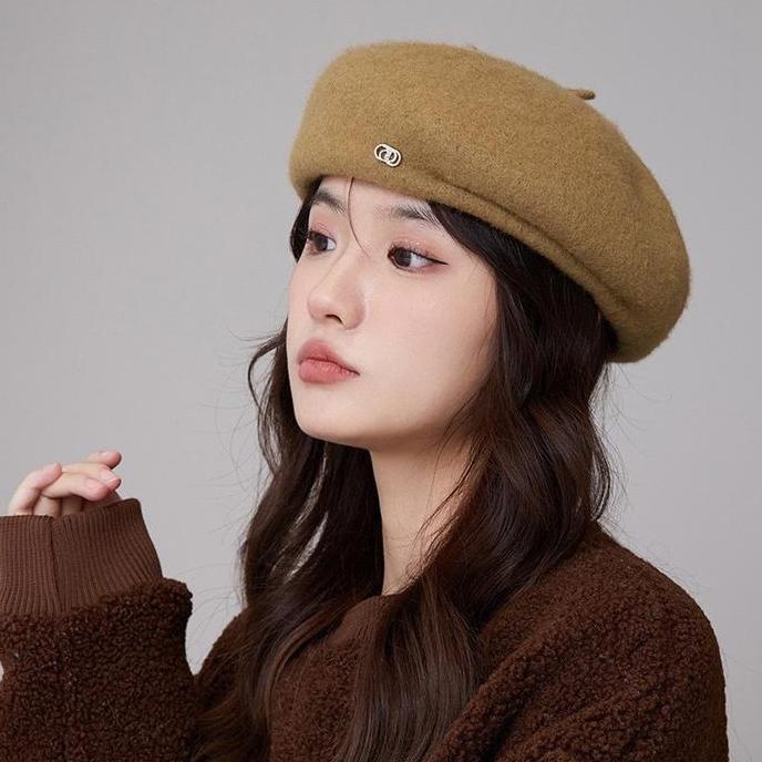 Sale Topi Baret Gaya Korea Topi Wol Topi Fashion Wanita Dewasa