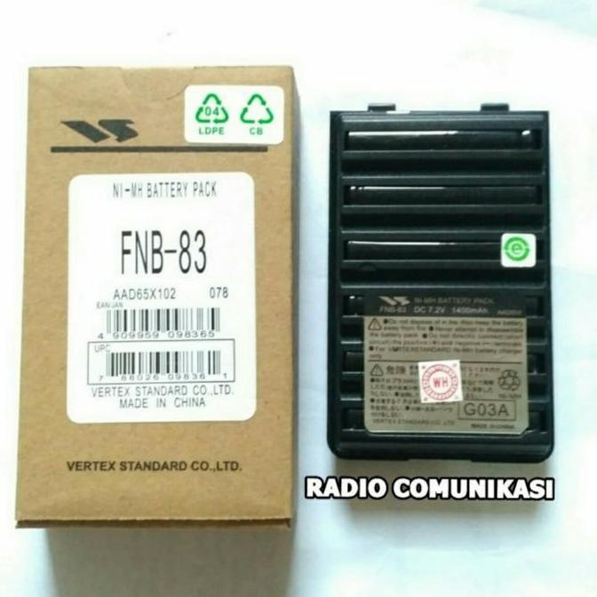 TERLARIS BATRE BATREI HT YAESU VX-150 FT-60 VX-160 VX-270 FNB-83