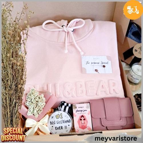 Hampers Hoodie Cewek Girly Edition/ Kado Ulang Tahun Cewek / Kado Wisuda / Gift Box Pilihan Tepat