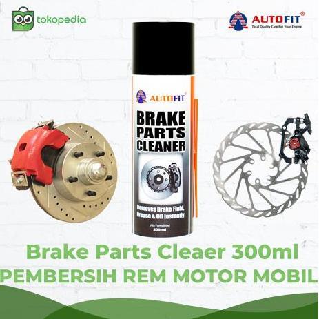 Autofit Brake Parts Cleaner 300ml Cairan Pembersih Part Rem Kanvas Mobil Motor