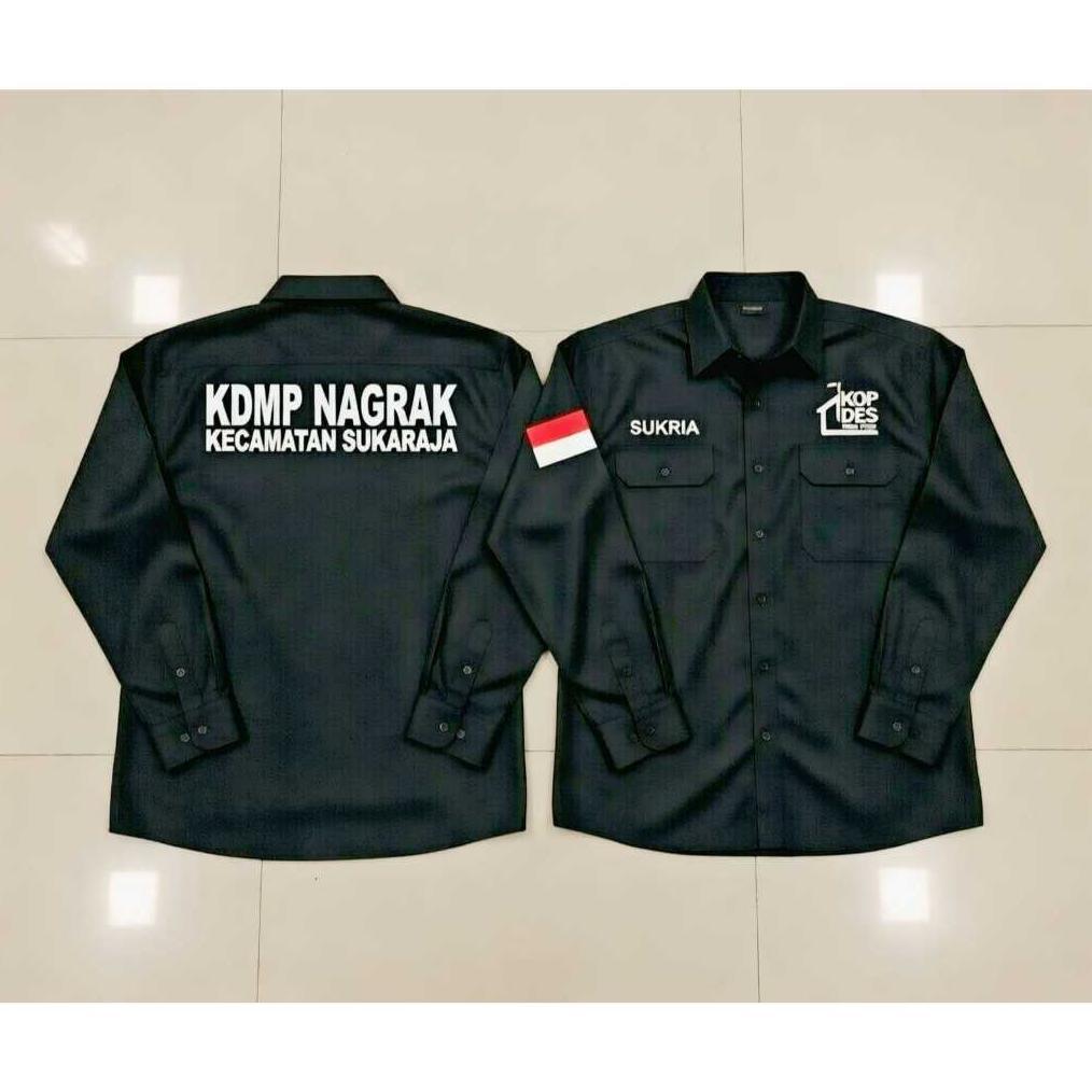 Free Ongkir Boss Kemeja Koperasi Desa Merah Putih Kmp Kemeja Pdh Koperasi Merah Putih Seragam Kopera