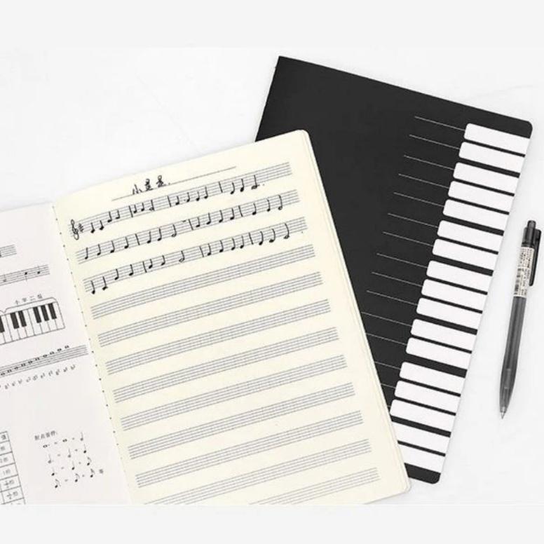 Buku tulis not balok, buku musik paranada garis lima
