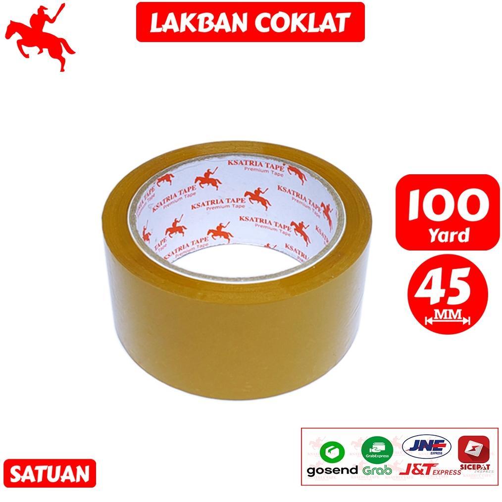 Lakban OPP Tape / Lakban Coklat KSATRIA Tape 100 Yard