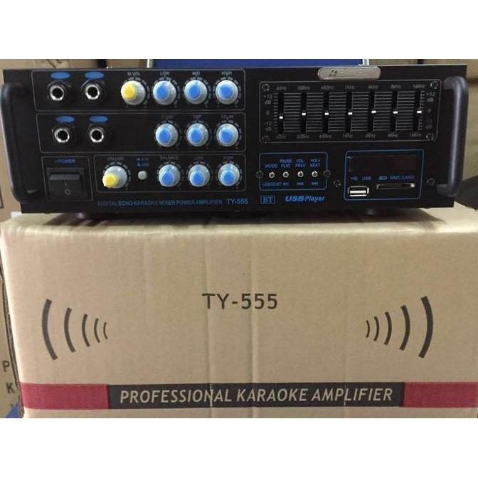 TERBARU - AMPLIFIER TY 555 4 CANNEL ( USB,SD CARD , BLUETOOTH )