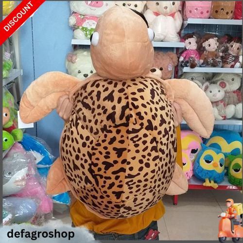 Boneka Penyu Kura Kura Turtle Coklat Hijau Besar Jumbo Top Seller