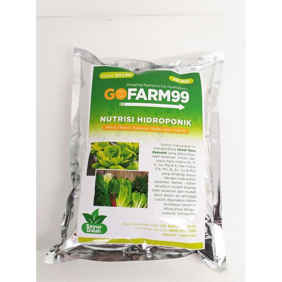 Nutrisi Hidroponik Ab Mix Premium Gofarm99 Untuk Sayur Daun [terbaik]