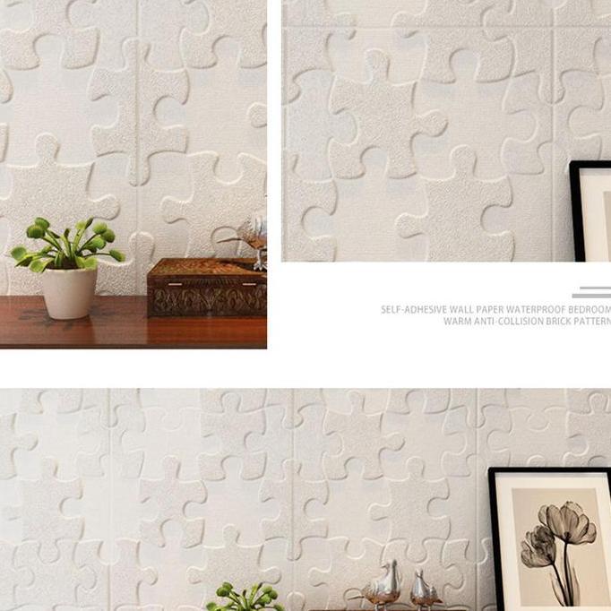 Puzzle Foam 3D Wall Sticker Wallpaper Stiker Dinding Timbul Kamar Anak