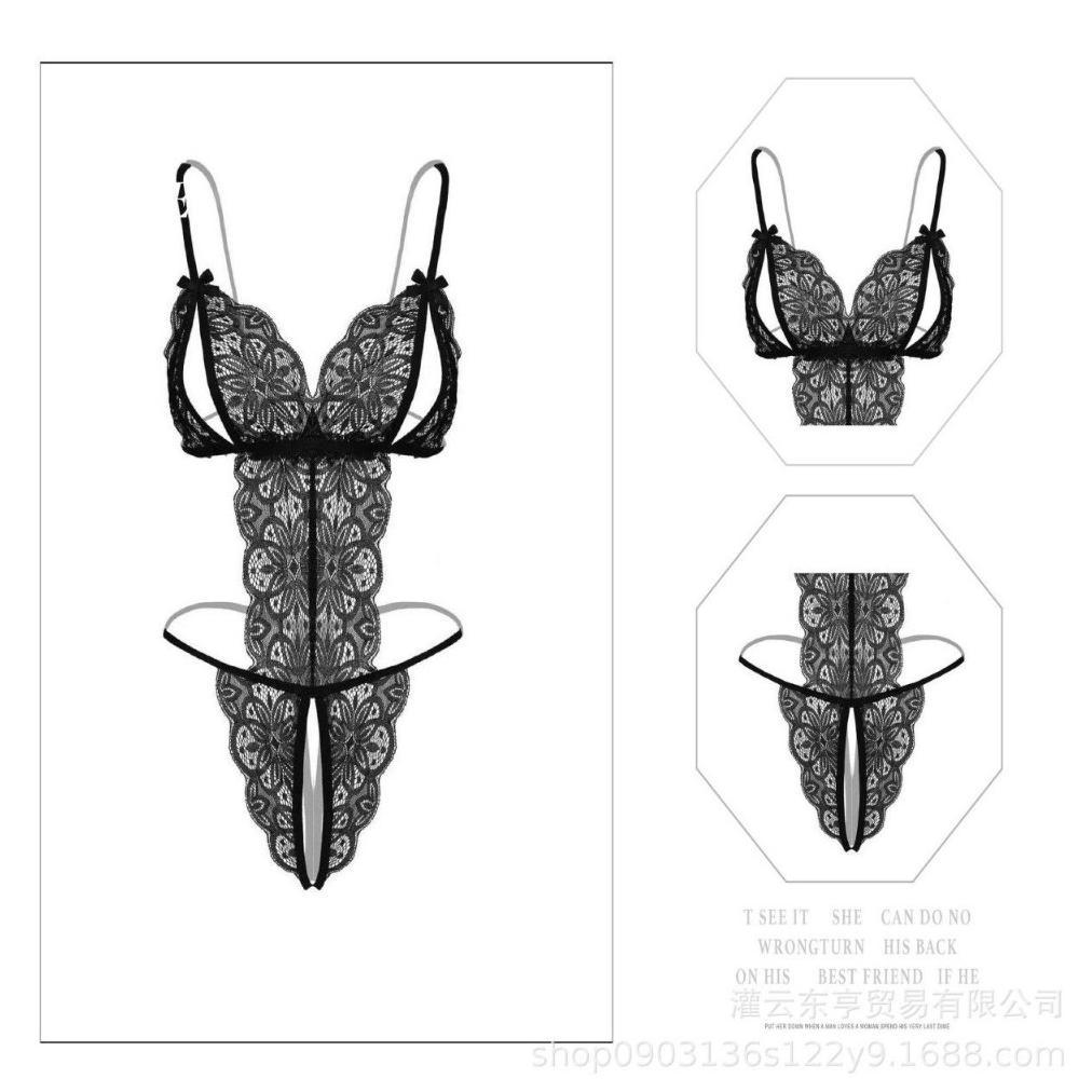 Disc Vos~ Bt1207 Lingerie Sexy Cosplay Wanita Dewasa, Babydoll Renda Halus Yang Feminin & Menggoda