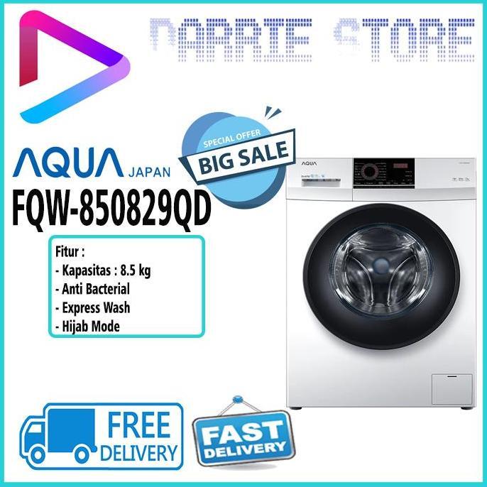 AQUA FQW-850829QD Mesin Cuci Front Loading 8.5KG FQW85029 FQW850829QD