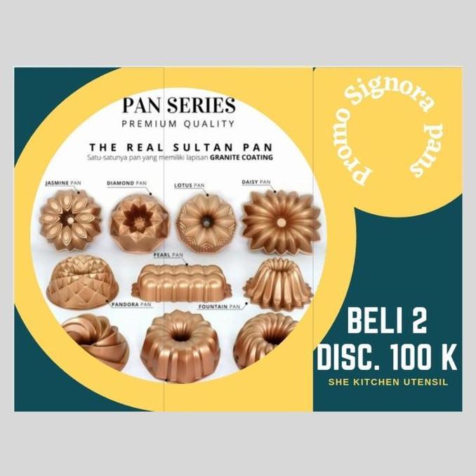Loyang Signora Loyang Marmer cake Loyang Puding Loyang tullban
