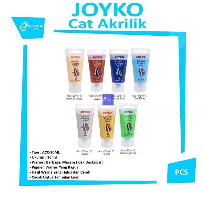 Joyko Cat Akrilik Acrylic Colors ACC-30ML Warna [ SATUAN ]